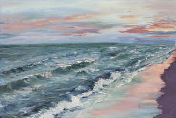paisaje marino abstracto 027 Pinturas al óleo